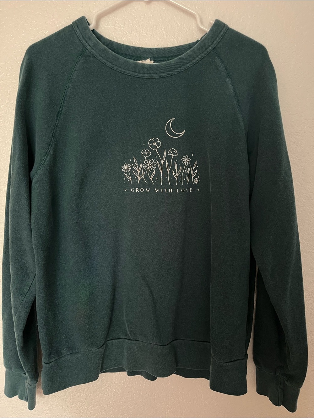 Women’s Teal Printed Sweatshirt